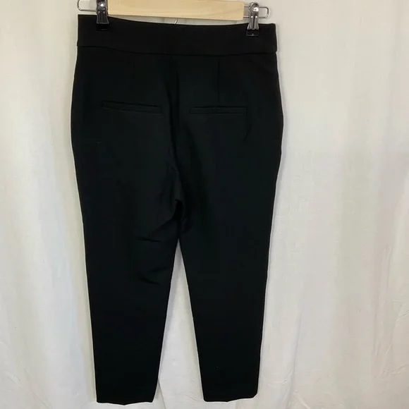 Veronica Beard Women's Black Renzo Side Button High Rise Slim Pants Size 00